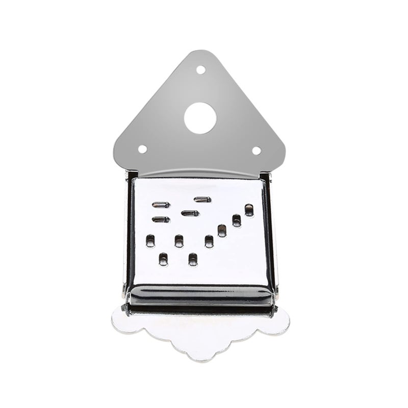 Bnineteenteam Mandolin Tailpiece,Mandolin Metal Tailpiece Replacement Part with Screws(Silver) - Image 2